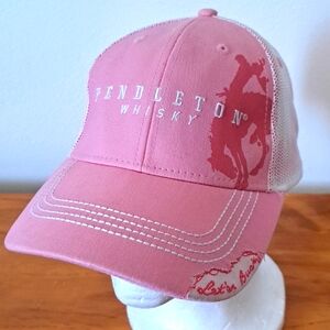 Pendleton Whiskey Hat "Let er' Buck" pink adjustable mesh